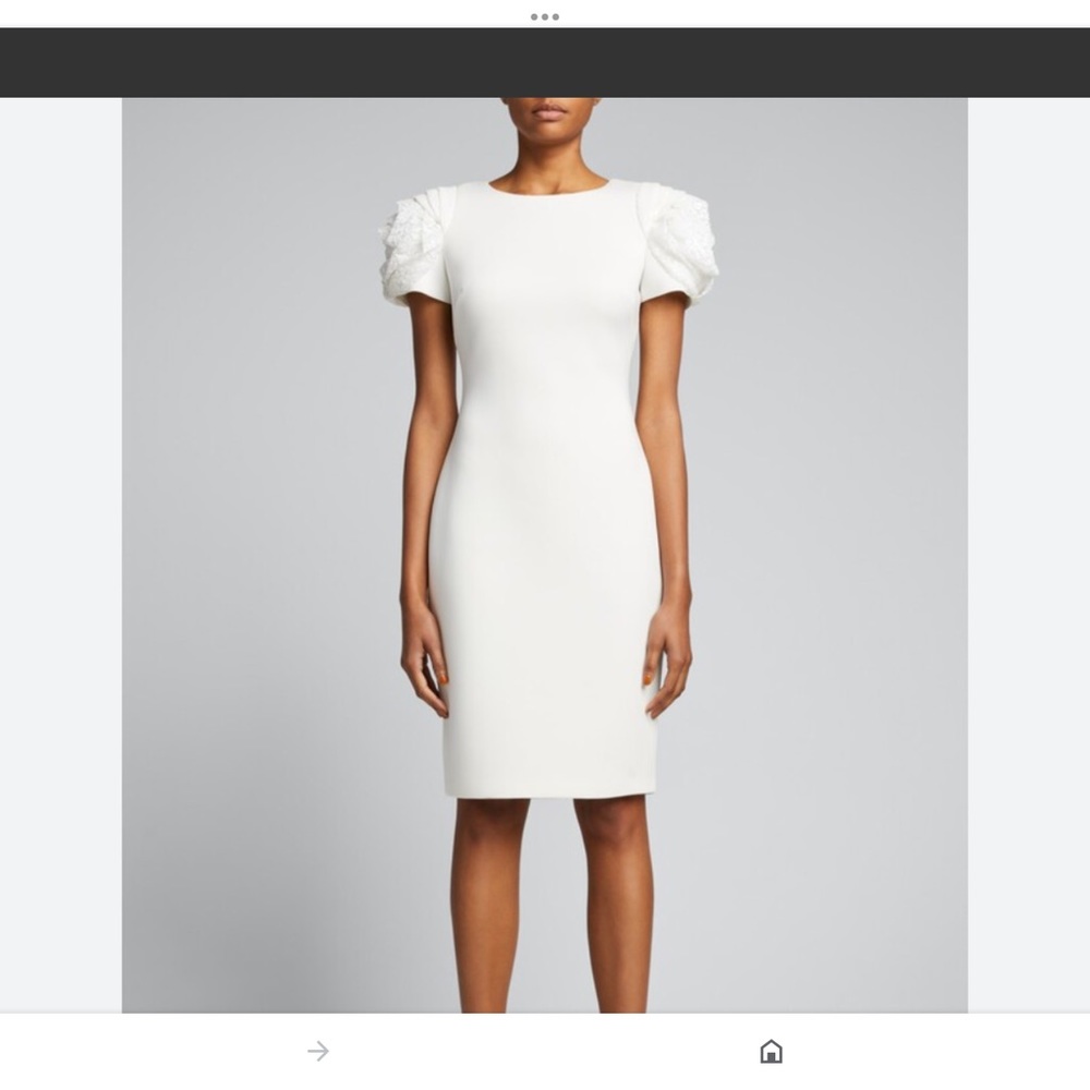 Badgley mischka sequin short sleeve mini dress